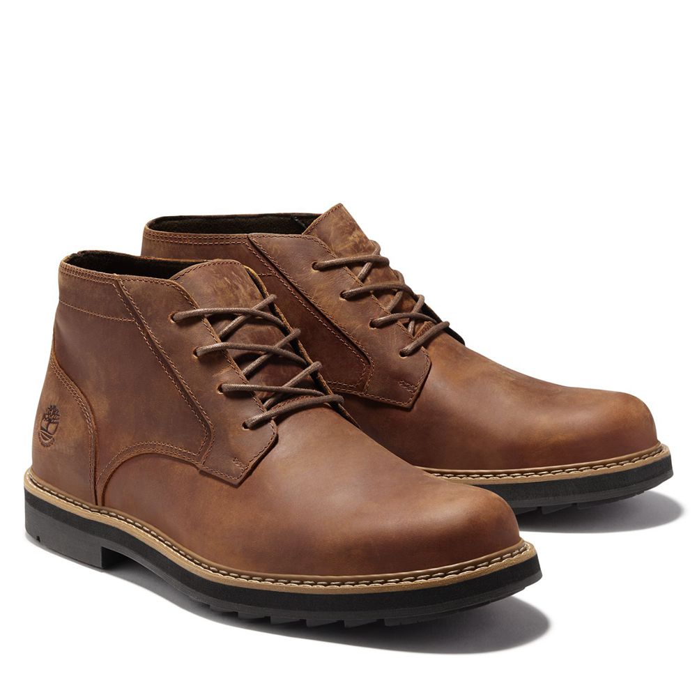 Timberland Chukka Μποτακια Ανδρικα Καφε - Squall Canyon Waterproof - Greece 5196403-XE